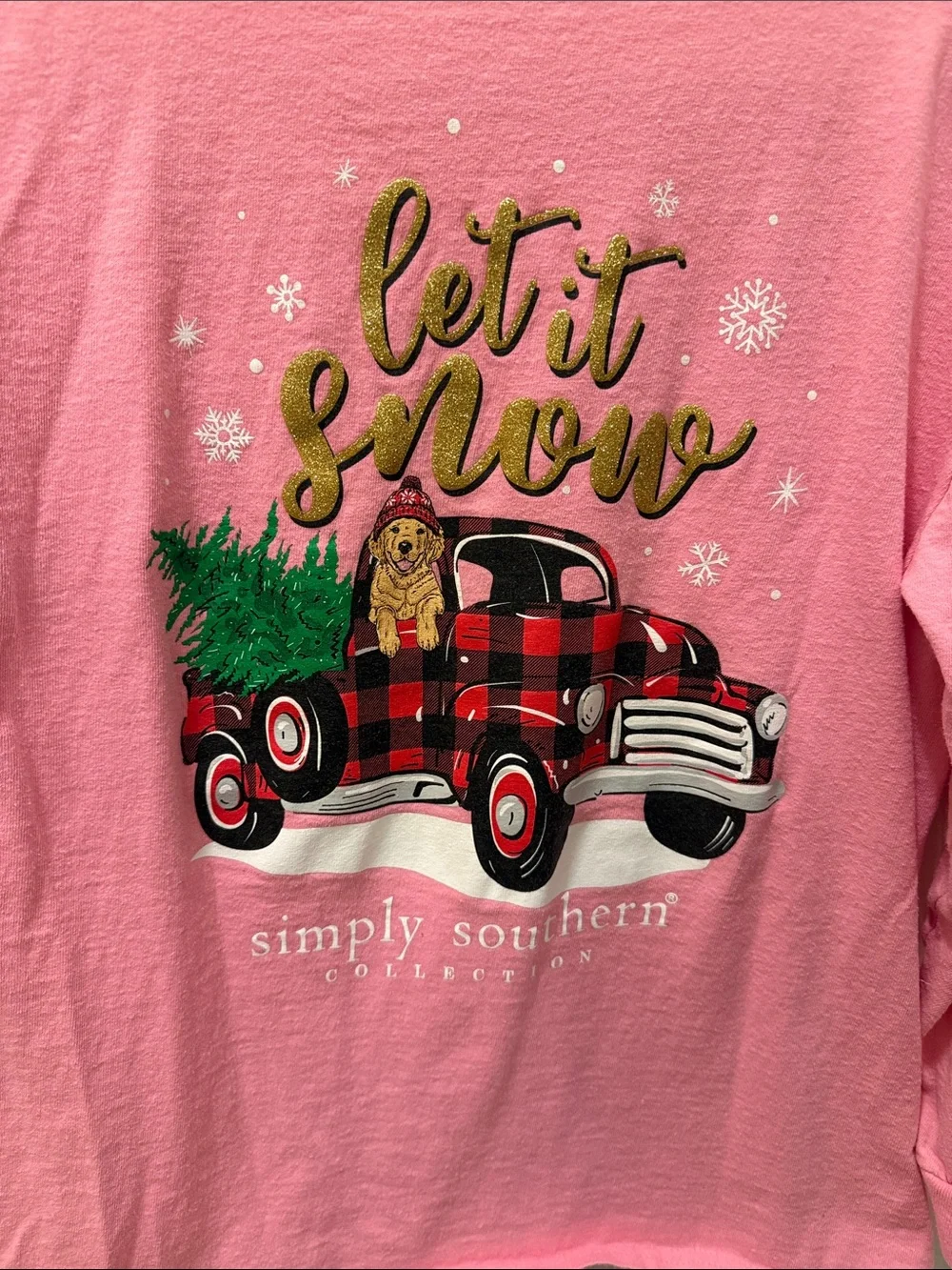 Simply Southern Kids Long-Sleeve Tee - Pink, Red, Charcoal